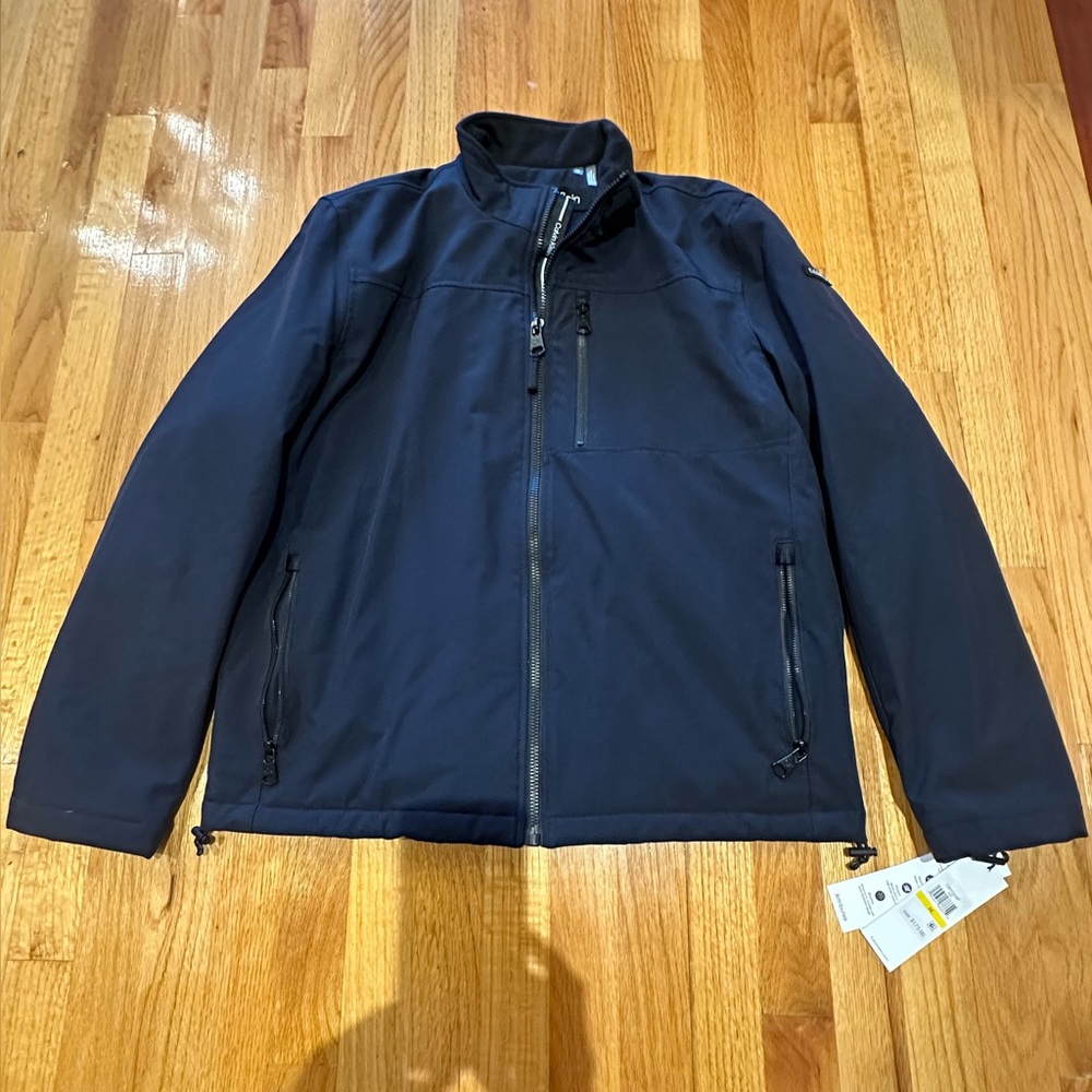 Faux Shearling Lined Soft Shell Jacket